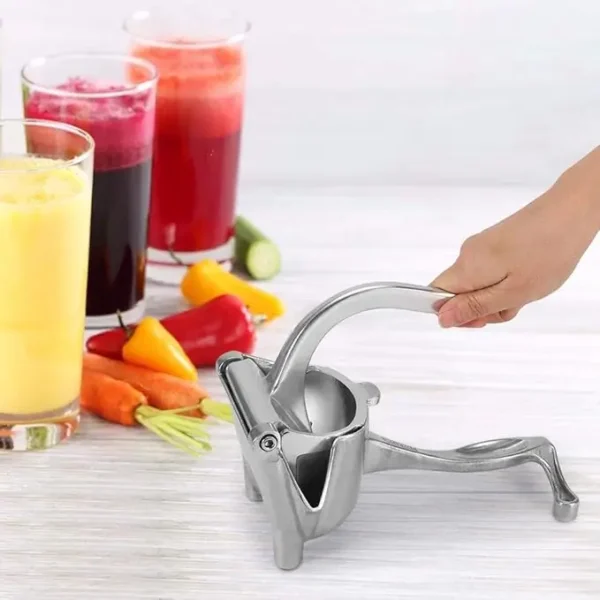 Orange Lemon Manual Juicer Squeezer – Portable Hand Press Fruit Juicer for Fresh Citrus